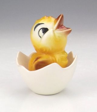 Vintage Goebel Porcelain - Hand Painted Chick In Egg Figure - Lovely
