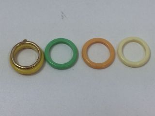 Avon Lucite Interchangeable Color Go Round Ring Vintage 24772