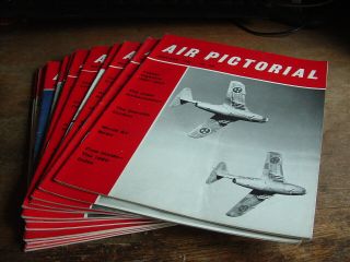✈ Air Pictorial Magazines 1961 Complete Year 12 Mags All Shown Vintage Aircraft