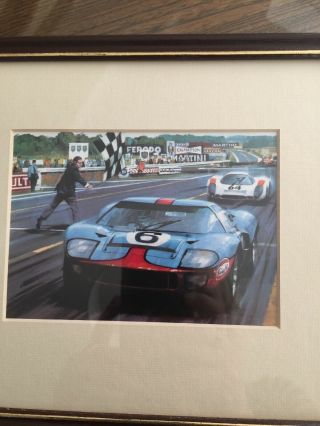 1x Brm Vintage Michael Turner Racing Car Framed Print