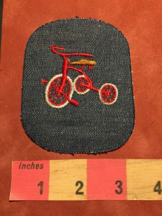 Vtg Tricycle Patch (if Grandpa Is A Biker - Does That Make Kid A Triker?) 87n5