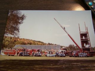 Vintage - Honesdale Fire Dept - Training Honesdale Pa - 8 By 10 Photo