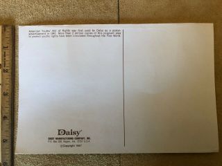 VINTAGE DAISY AMERICAN YOUTHS ' BILL OF RIGHTS POST CARD 1960 ' S 4