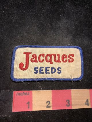 Vtg Jacques Seeds Advertising Patch 80h4
