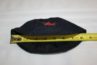 Vintage 1960 ' s CFG Camp Fire Girls Felt Cap Hat Scouting 3
