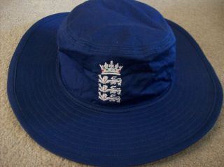 Vintage England Cricket Odi Blue Sunhat (large) Admiral World Cup Ashes