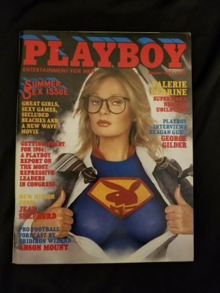 Playboy August 1981 Valerie Perrine Unclothed Summer Sex Issue VG Vintage syr76 2