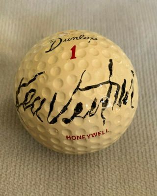 Ken Venturi Autographs Golf Ball Rare Signed Vintage Dulop 1 Honeywell Real Ball