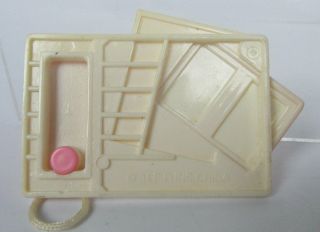 Fisher Price Loving Family Dollhouse Desk Pink Phone Tablets Paper Vintage 90 ' s 5