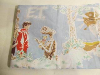 Vintage 1982 Twin Size Et Flat Sheet Fabric Crafts