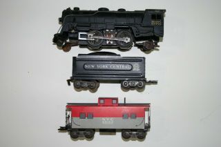 Vintage Marx Trains O Scale: Nyc 2 - 4 - 2 999 Steam Engine With Tender And Caboose