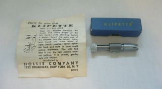 Vintage Klipette Nose Hair Trimmer W/box & Instructions - Hollis Company