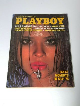 Playboy February 1977 Playmate Preview / Star Stowe Pom Vgood,  Vintage