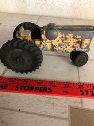 Vintage Yellow Minneapolis Moline Metal Toy Tractor - Ertl,  Co.  Dyersville,  Ia
