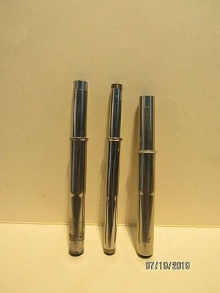 3 Casting Rod Ferrules - Vintage - Allan Co.  - 8.  5mm.  - 7.  6mm.  - 5.  6mm.  I.  D.  