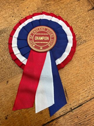Vintage " West Of England Hound Show Rosette " (champion)