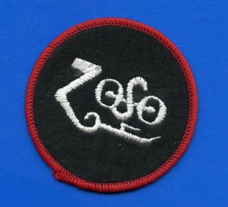 Led Zeppelin Zoso (red) Symbol Vintage 1980s Embroidered Patch - Limited Edition