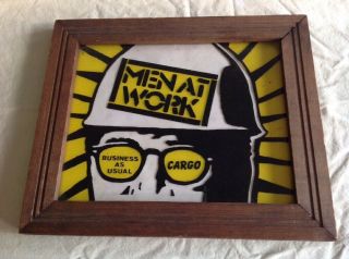 Vintage MEN AT WORK Carnival Mirror Business As Usual Cargo 5