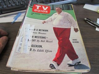 Vintage Tv Guide Feb 6th 1965 - Jackie Gleason - Very Good