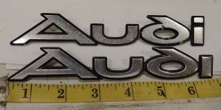 (1) Vintage Audi 100 Metal Emblem Decal 431853687 {ce983}