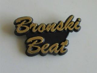 Bronski Beat Vintage Shaped Plastic Pin Badge From The 1980 