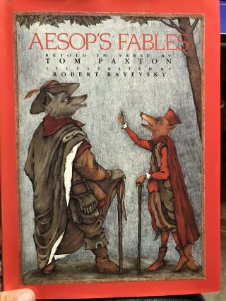 Aesops Fables Retold In Verse Tom Paxton Vintage Illustrated Children 