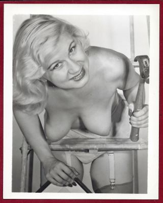 50s Vintage Nude Photo Big Perky Breasts Perfect Body Carpenter Pinup Jeri Paige