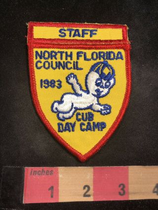 Vtg 1983 Staff Casper Friendly Ghost North Florida Council Cub Scouts Patch 92mb