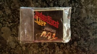 Judas Priest Live Button Badge Pin Pinback Vintage