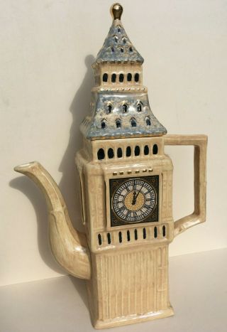 Vintage Price Kensington Studio Ceramic Pottery Big Ben Novelty Tea Pot 50s