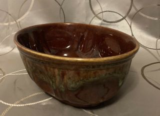 Vintage Royal Haeger Brown/Green Oval Ceramic Planter Bowl (3929).  Made In USA 4