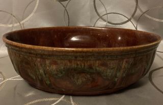 Vintage Royal Haeger Brown/Green Oval Ceramic Planter Bowl (3929).  Made In USA 5