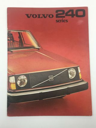 Vintage Volvo 240 Series Car Brochure 1975