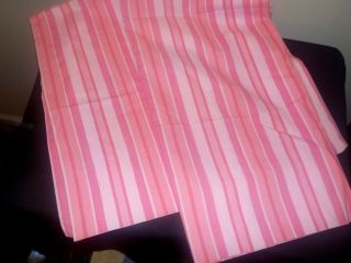 Fashion Manor Striped Pair Pillow Cases Standard Size Vintage Percale Sh
