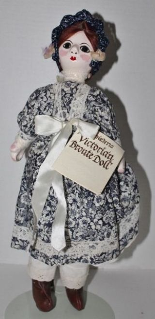 Vtg Hand Made Victorian Bronte Doll - Made In England - 18 " - - W/tag