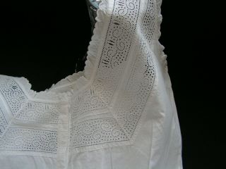 LOVELY VINTAGE 1920 ' S/30 ' S MACHINED BRODERIE ANGLAISE LACE PANTALOONS 4