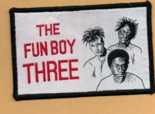 Fun Boy Three Terry Hall Ex Specials Vintage 1980s Sew - On Patch