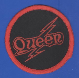 Queen Freddie Mercury Flash Vintage 1970s Sew - On Patch - Red Border