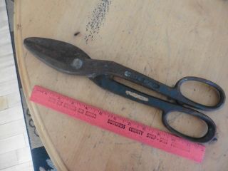 14 " Wiss Forged Inlaid Steel Cutters Shears Snips Heavy Duty Usa Tool Vintage