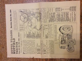 Nuffield Tractor 1948 - 53 Vintage Service Data 1958 Supplement The Motor Trader