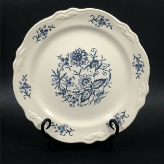 Vintage Dresden Imperial Blue Dinner Plate Homer Laughlin Sheffield