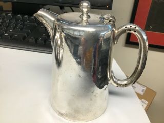Silver Plate Electroplate Vintage Art Deco Antique Small Coffee Pot At Bbc