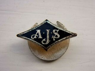 Ajs Motorcycles Vintage Badge Stamped Miller