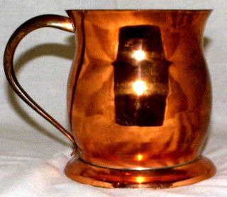 And Rare Heavy Vintage Copper Pint Tankard 3