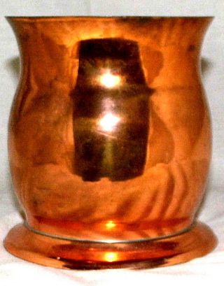 And Rare Heavy Vintage Copper Pint Tankard 4
