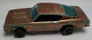 Vintage Hot Wheels Redline 1967 Mattel Custom Barracuda Car Brown