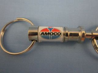 VINTAGE 1960 ' s AMOCO / STANDARD GAS & OIL COMPANY KEY CHAIN 4