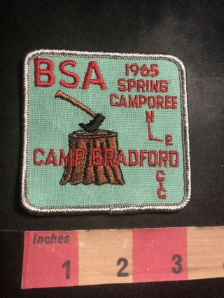 Vtg 1965 Spring Camporee Camp Bradford Cic Indiana Boy Scouts Patch O95o