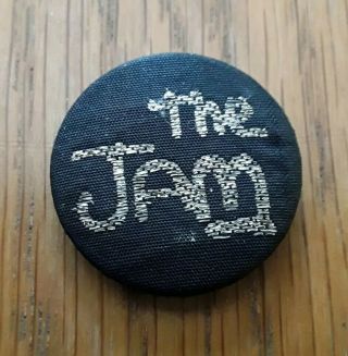 Vintage 1970s/80s 25mm The Jam Badge Mod Punk Weller Pinback Pin No 56