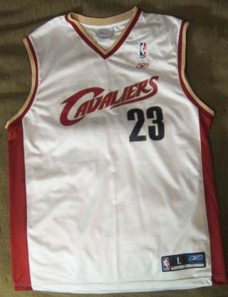 Vintage Reebok Cleveland Cavaliers Lebron James Rookie Jersey Size Large